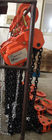 Manuelle Kettenhebemaschinen-orange doppelte Sperrklinke mit 10 T, die für anhebenden Gebrauch bremst