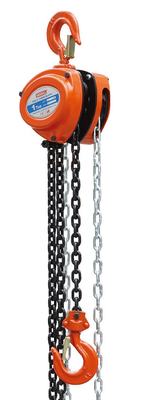 3m - 12m Rot/Gelb/Blau/Grün manueller Kettenblock mit einem Gewicht von 5,3 kg und einem Kettendurchmesser von 7,1
